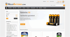 Desktop Screenshot of hellobatteries.com