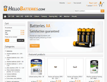 Tablet Screenshot of hellobatteries.com